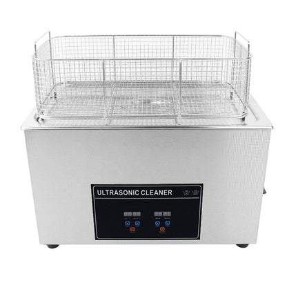Ultrasonic cleaning machine with stainless tank and metal wire basket inside