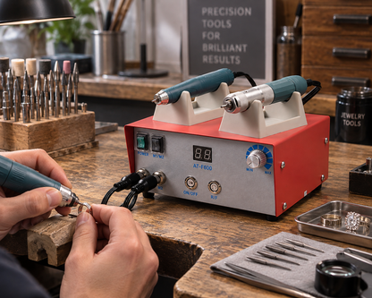 AT-CM-044 A6 90,000 RPM 400W Brushless Micro Motor Polisher Jewelry Drill Engraving Machine With 2.35-6mm Collets And 10-12N.CM Torque