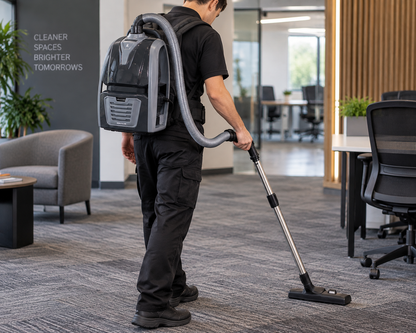 JB61 1200W 24kPa 5L Backpack Vacuum Cleaner 110V/60Hz 220V/50Hz Dual HEPA Filtration With 15m Power Cable