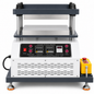 Kehong KH-6014H RT-250C ≤0.01mm Platen Flatness 1kW Vulcanizing Heat Press Machine With Dual Temperature Controllers And 200kg/cm² Pressure Gauge