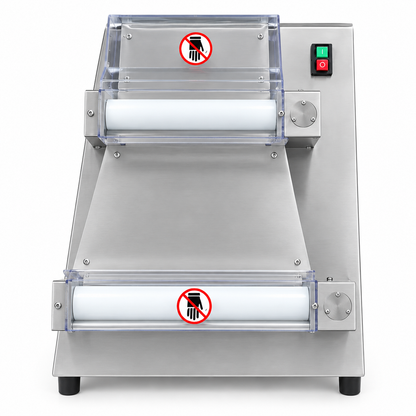 WK-PS400 0.39kW 100-400mm 110V/220V Automatic Pizza Dough Sheeter Machine, One-Touch Dough Pressing System 50-500g Capacity